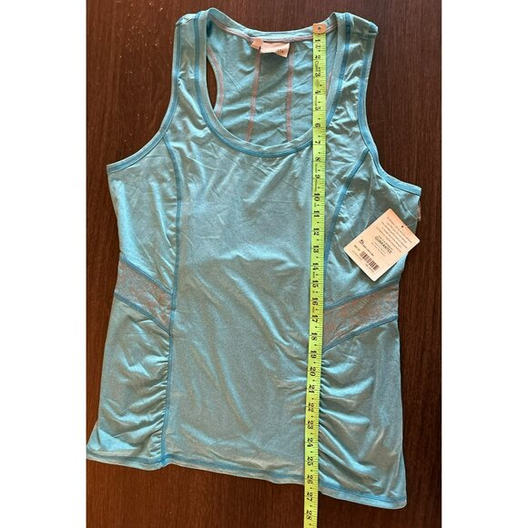 New Athleta Northern Lights Reflective Blue Workout Tank Top Size XL - Picture 9 of 10